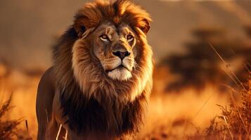 ai genererad lejon hög kvalitet bild foto