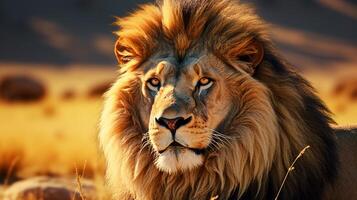 ai genererad lejon hög kvalitet bild foto
