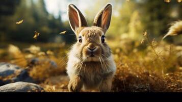 ai genererad kanin hög kvalitet bild foto