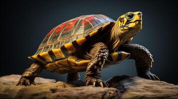 ai genererad sköldpadda hög kvalitet bild foto