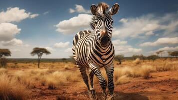 ai genererad zebra hög kvalitet bild foto