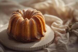 ai genererad canele efterrätt , franska gourmet bakverk fotografi foto