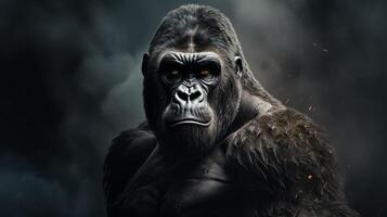 ai genererad gorilla hög kvalitet bild foto