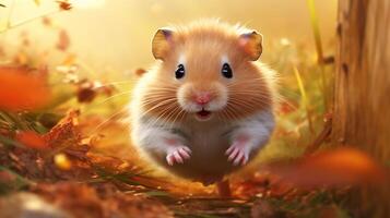 ai genererad hamster hög kvalitet bild foto