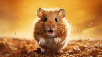 ai genererad hamster hög kvalitet bild foto