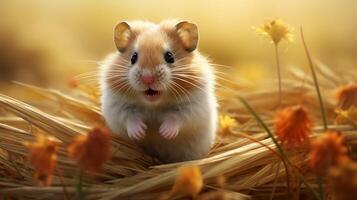 ai genererad hamster hög kvalitet bild foto