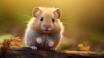 ai genererad hamster hög kvalitet bild foto