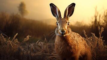 ai genererad hare hög kvalitet bild foto