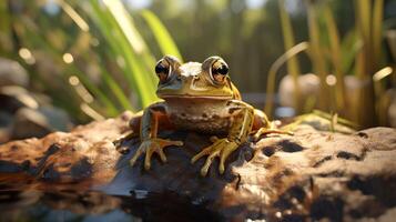 ai genererad groda hög kvalitet bild foto