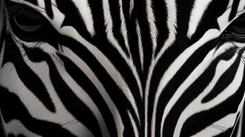 ai genererad zebra Ränder bakgrund foto