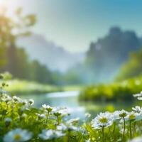 ai genererad skön natur och bakgrund Foto. foto