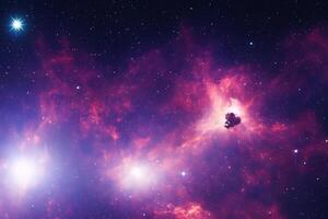ai genererad nebulosa Plats bakgrund foto