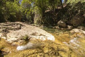 landskap och spår av de skön natur av de sierra de cazorla, jaen, Spanien. natur semester begrepp. foto