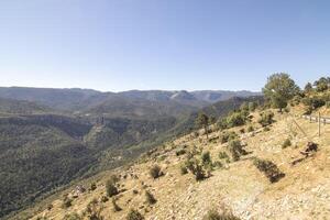 landskap och spår av de skön natur av de sierra de cazorla, jaen, Spanien. natur semester begrepp. foto