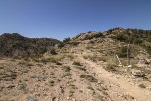 landskap och spår av de skön natur av de sierra de cazorla, jaen, Spanien. natur semester begrepp. foto