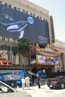 wyland på de avslöjande av hans ny whalescape på de jord värld premiär på de el capitan teater april 18, 2009 - hollywood, kalifornien 2009 foto