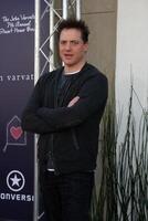 brendan fraser anländer på de 7:e årlig john varvatos stuart hus fördel på de john varvatos Lagra i väst hollywood, ca på Mars 8, 2009 foto