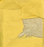 gult papper och bubbelplast textur bakgrund foto