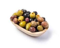 de grön och svart oliver foto