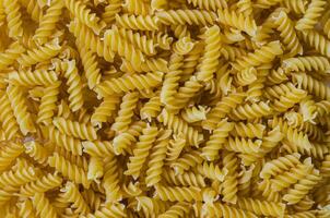 torkades fusilli pasta stänga upp detalj foto