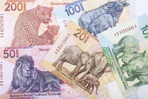 söder afrikansk rand en ny serie av sedlar foto