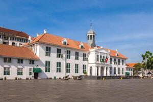 jakarta historia museum, aka fatahillah museum eller batavia museum, i de gammal stad av jakarta, indonesien foto