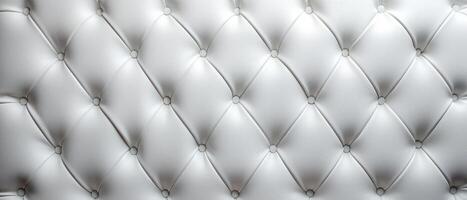 ai genererad abstrakt retro årgång soffa läder textil- tyg textur bakgrund i ljus vit, ai genererad. foto