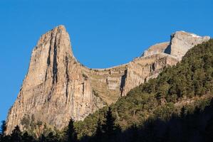 Monte perdido i ordesa nationell parkera, huesca. Spanien. foto