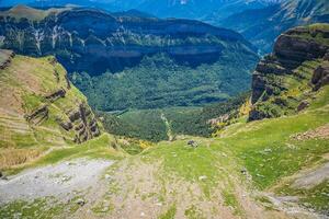 kanjon i ordesa nationell parkera, pyreneerna, huesca, aragon, Spanien foto