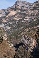 toppar i anisclo dalen, ordesa nationalpark, pyrenees, huesca, aragon, spanien foto