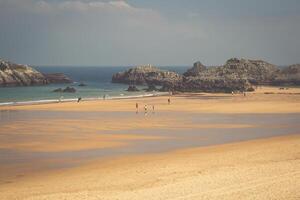 cuarezo strand i noja. santander. kantabrien. Spanien. Europa. foto