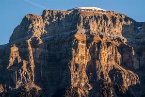 Monte perdido i ordesa nationell parkera, huesca. Spanien. foto