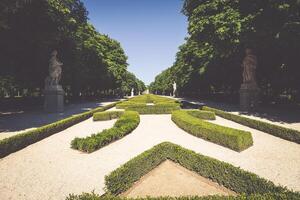 retiro parkera parque del buen retiro i madrid, Spanien foto