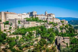 gordes medeltida by i sydlig Frankrike provence foto