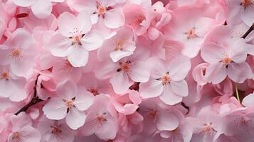 ai genererad körsbär blommar i full blomma foto