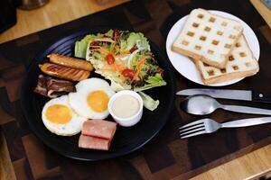 traditionell av engelsk frukost foto