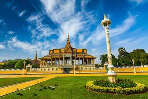 phnom penh kunglig palats komplex foto