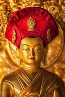 buddha staty i lamayuru kloster, ladakh, Indien foto