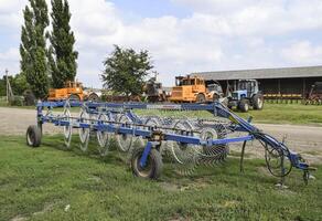 trailer lifta för traktorer och skördetröskor foto