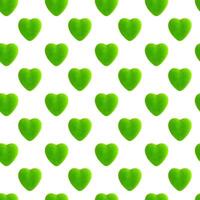 grön hjärta sömlös mönster foto