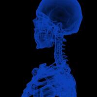 röntgen vision, av de mänsklig kropp och ben. foto