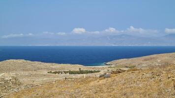 delos ö, en juvel i de aegean hav, innehar rik mytologisk och arkeologisk betydelse foto