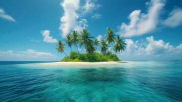 ai genererad skön Foto av en tropisk ö för bakgrund