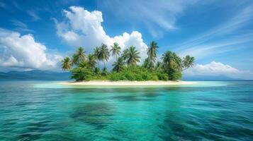 ai genererad skön Foto av en tropisk ö för bakgrund
