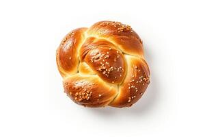 ai genererad pretzel bröd närbild foto