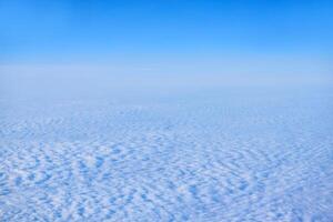 clouds - kontinuerlig cirrocumulus moln, topp se foto