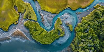 ai genererad de elasticitet av natur i de ansikte av miljö- utmaningar. de regenerativ kraft av ekosystem, betona de betydelse av skyddande och återställa vår planet foto