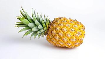 ai genererad ananas isolerat på vit bakgrund. foto