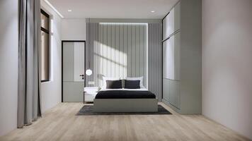 eleganta modern sovrum samtida sovrum interiör foto