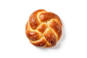 ai genererad pretzel bröd närbild foto